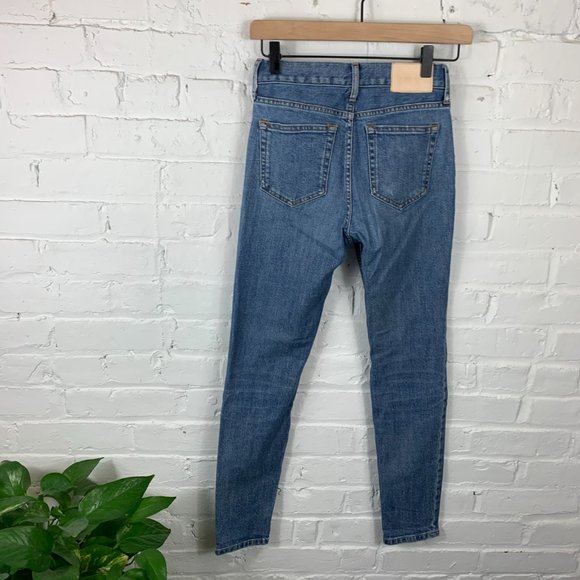 Everlane The High Rise Skinny Jeans Blue Size 23 - Picture 6 of 8